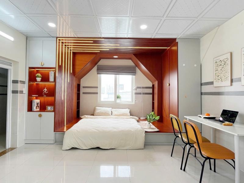 Cho thuê căn hộ 50m², thiết kế mái vòm gỗ, ban công & máy giặt riêng – đặng thùy trâm, bình thạnh | gần vlu & phạm văn đồng - Ảnh 4