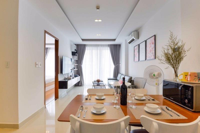 Cho thuê gấp căn hộ 2pn sông đà tower, 14b kỳ đồng - trung tâm quận 3 - nội thất cao cấp - Ảnh 3