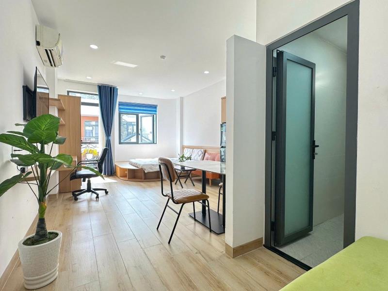 Khai trương căn hộ stduio ban công gần nhà ga t3 - etown cộng hòa - vòng xoay lăng cha cả giá chỉ từ 6tr