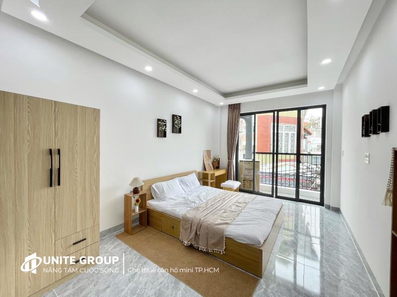 Cho thuê căn hộ 1 phòng ngủ ban công thoáng full nội thất gần ngã tư hàng xanh xô viết nghệ tĩnh bình thạnh