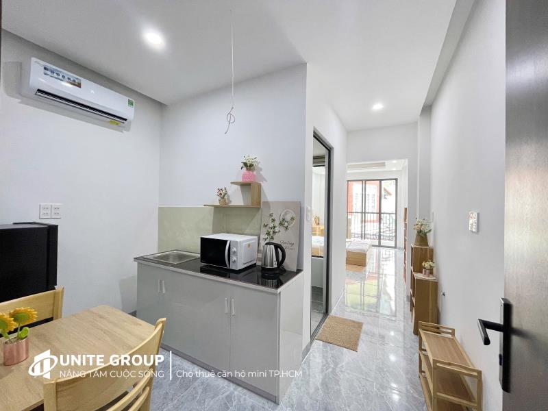 Cho thuê căn hộ 1 phòng ngủ ban công thoáng full nội thất gần ngã tư hàng xanh xô viết nghệ tĩnh bình thạnh - Ảnh 4