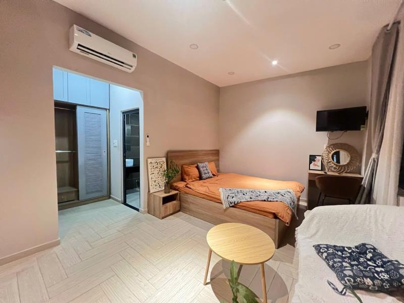 Phòng 35m2 siêu mới, thoáng, đẹp full nội thất mới ngay hàng xanh, chợ bà chiểu- nơ trang long, bình thạnh - Ảnh 3