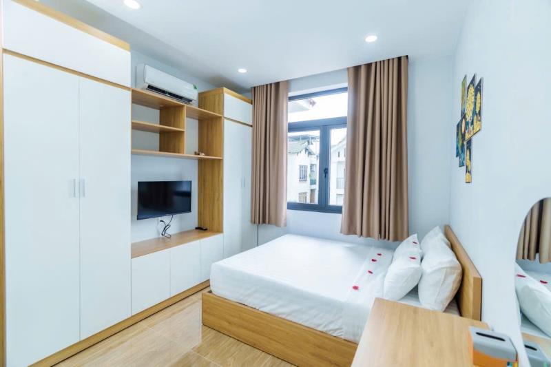 Cho thuê căn hộ có ban công full nội thất đường đặng thuỳ trâm gần vlu, uef, hutech và hàng xanh - Ảnh 4