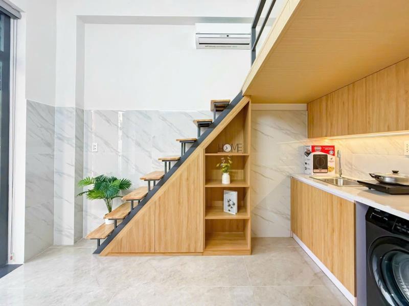 Cho thuê chung cư mini dạng gác có ban công gần khu phan xích long, tiện qua quận 1,3,10,bình thạnh, full nội thất, tự do giờ giấc - Ảnh 4