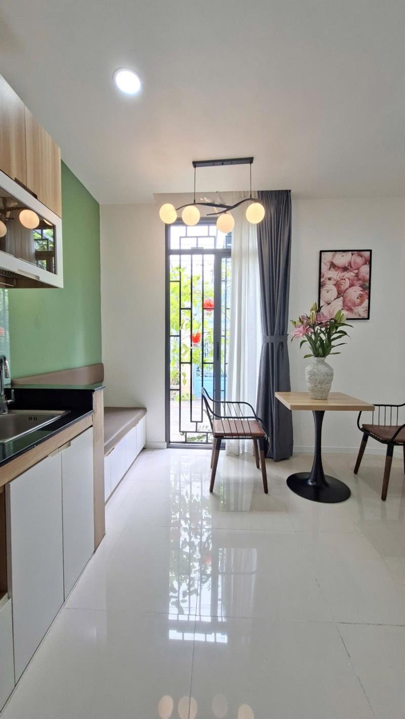 🏠 Studio tách bếp gần sân bay tsn – tone hồng cánh sen 🌸
