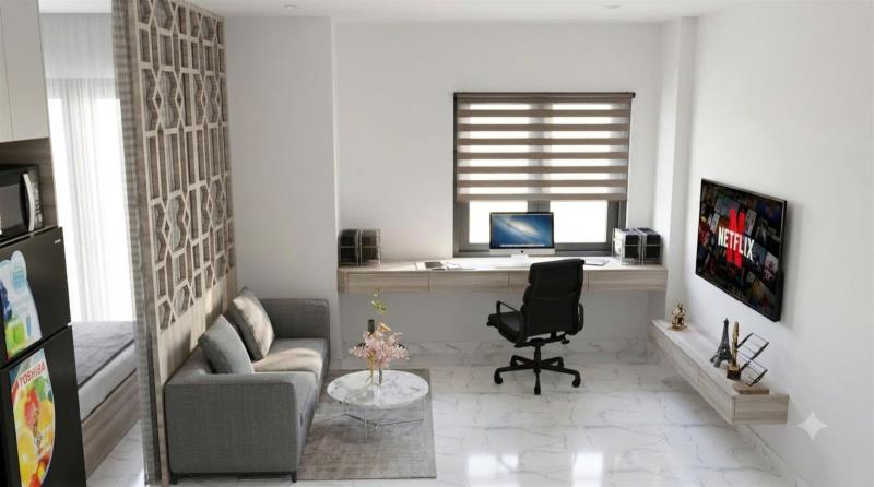 1 phòng ngủ luxury new 100% ban công - hầm xe - thang máy  ngay trung tâm phú nhuận - sân bay - gò vấp - Ảnh 2