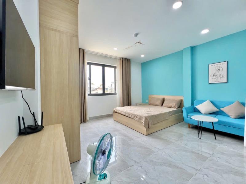 Cho thuê căn hộ 1 phòng ngủ rộng 50m2 cửa sổ trời thoáng sáng gần ngã tư phú nhuận đường thích quảng đức - Ảnh 3