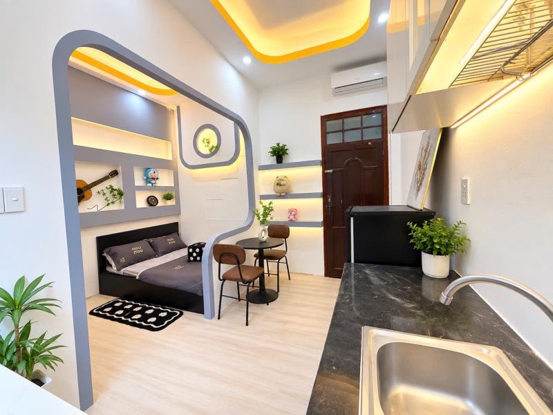 Cho thuê căn hộ gần etown đối diện nhà ga t3 / thuận tiện qua sân bay tân sơn nhất - lăng cha cả - km voucher 1tr suốt hd  - Ảnh 4
