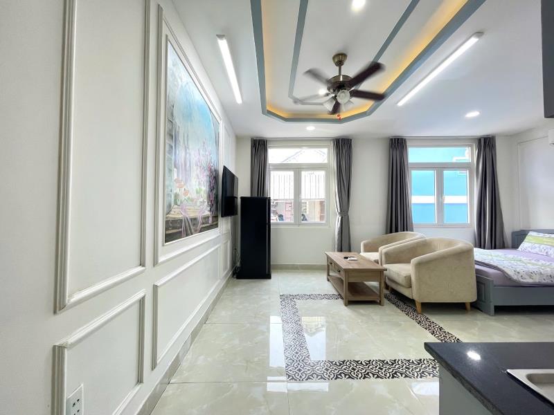 Siêu phẩm studio nguyễn công hoan – gần quận 1 – 50m² siêu rộng – cửa sổ lớn – ngập tràn ánh sáng – không có gì để chê - Ảnh 3