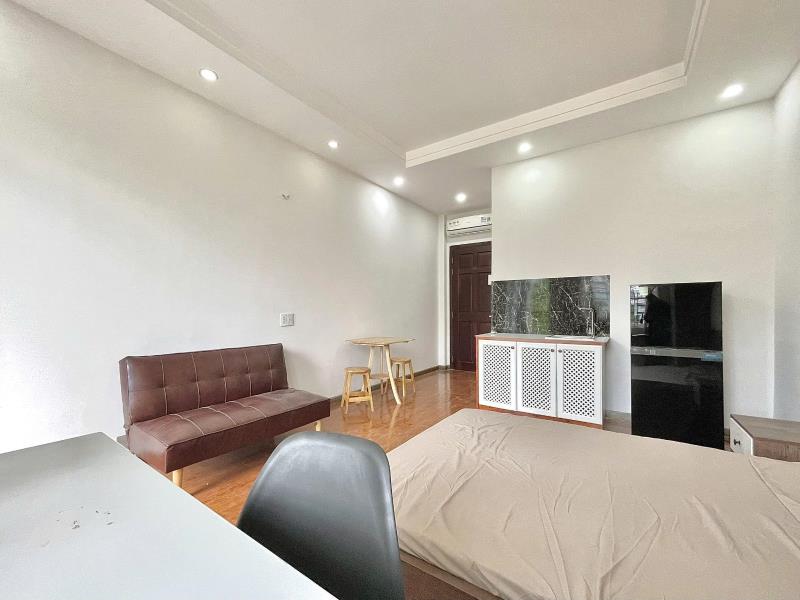 Cho thuê studio 35m2 gần hutech có ban công - full nội thất - Ảnh 4