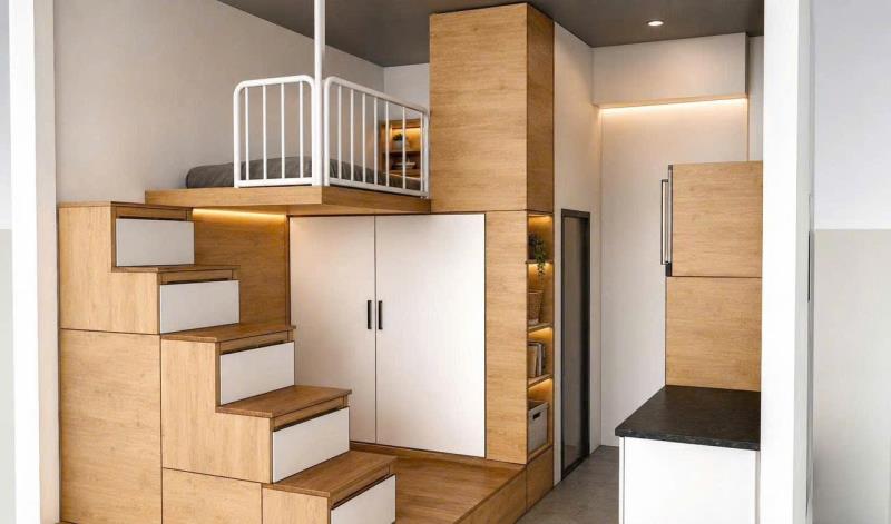 Cho thuê phòng dạng duplex mới 100% ,phòng đẹp đầy đủ tiện nghi ,gần vhu,huit - Ảnh 2