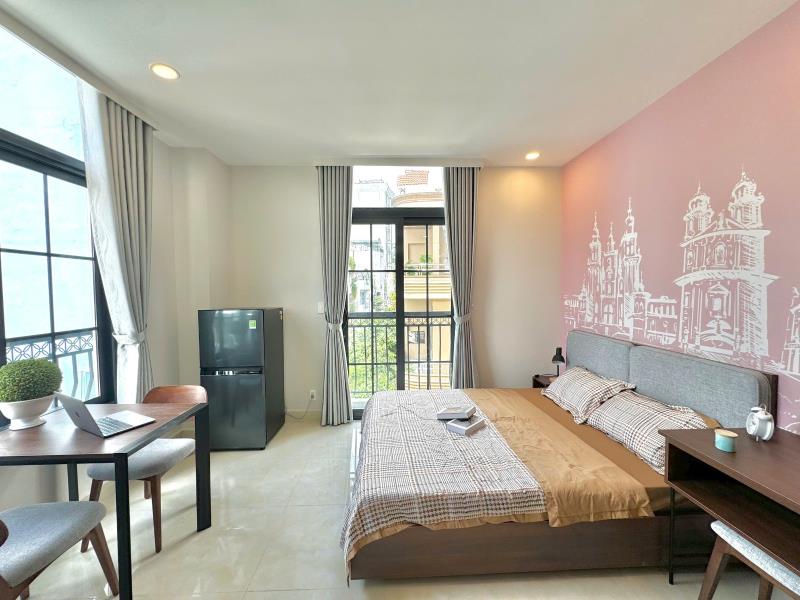 Cho thuê studio ban công  view cực đẹp tại tân bình- gần sân bay - Ảnh 4