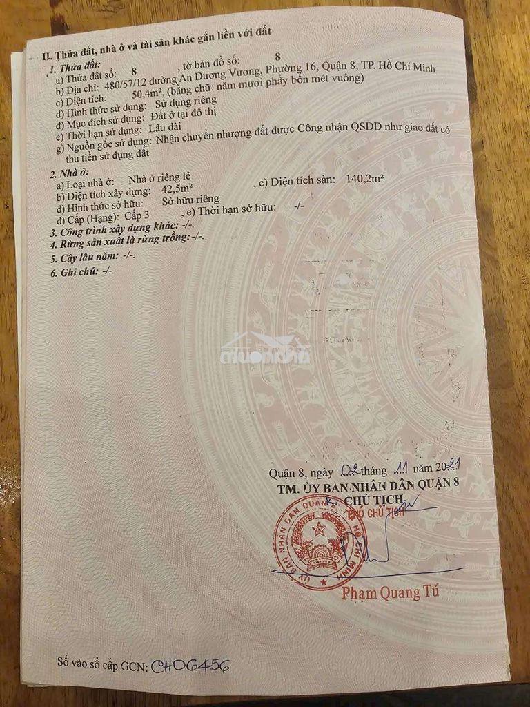 Bán nhà mặt tiền kinh doanh q6 gia phú p bình tiên - Ảnh 4