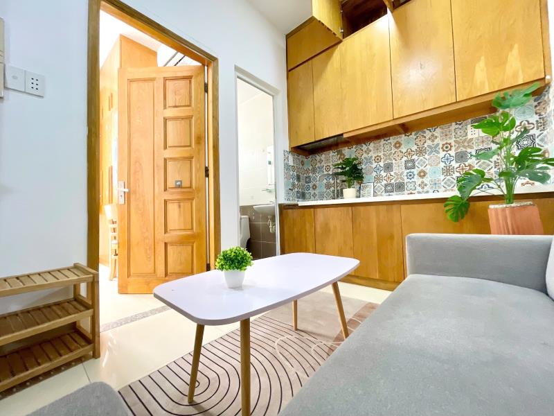 1 phòng ngủ full nội thất mới siêu thoáng, thang máy ngay chợ bà chiểu giáp quận 1- nơ trang long, bình thạnh - Ảnh 3