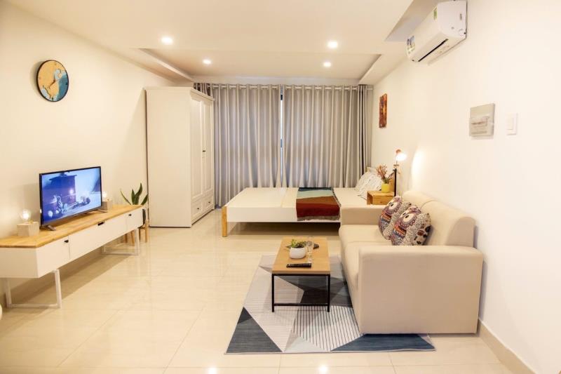 🔥 Cho thuê  căn hộ vũ huy tấn, bình thạnh – gần chợ bà chiểu, 40m2, studio | dự án mới toanh
