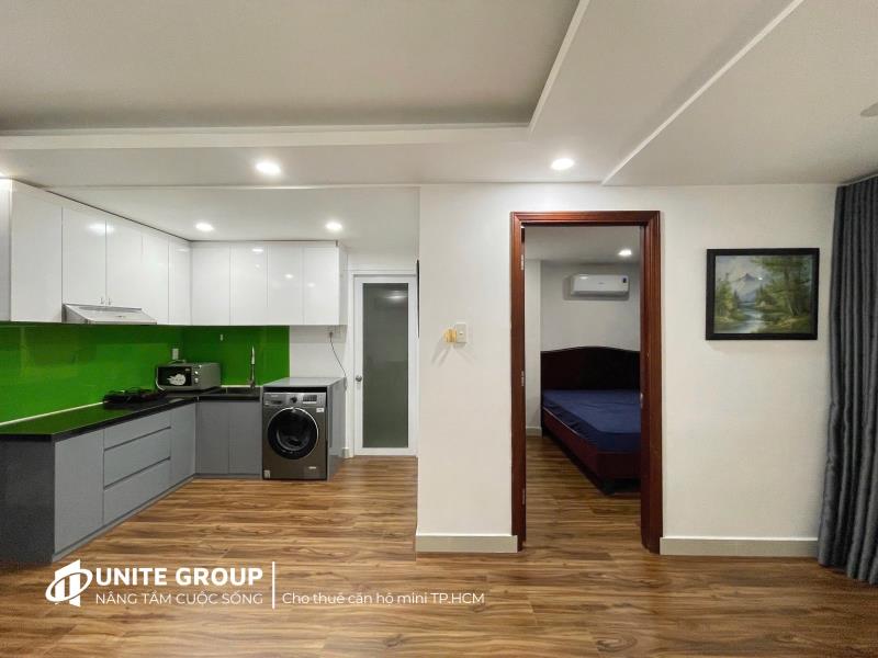 Cho thuê căn hộ 1pn tách bếp 50m2 full nội thất ánh sáng tự nhiên ngay nguyễn hữu cảnh gần cầu sài gòn giáp quận 1,3 khu dân trí cao , an ninh tốt - Ảnh 4