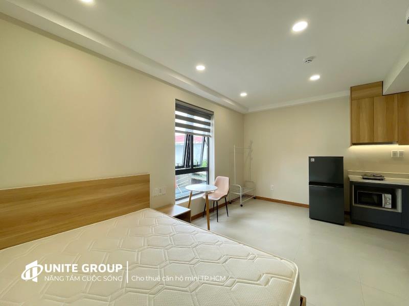 Cho thuê căn hộ mới, cửa sổ trời lớn, full nội thất, gần uth, ftu2, vlu – nơ trang long, bình thạnh