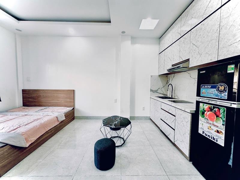 Thuê ngay căn studio ban công lớn full nội thất ngay đường bình quới gần cư xá thanh đá , ngã tư hàng xanh giáp quận 1,3  - Ảnh 3