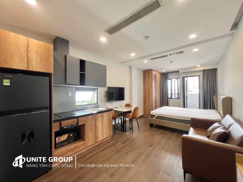Cho thuê căn hộ tone gỗ - nội thất cao cấp ngay nguyễn văn đậu gần chợ bà chiểu tiện đi q1, q3, phú nhuận