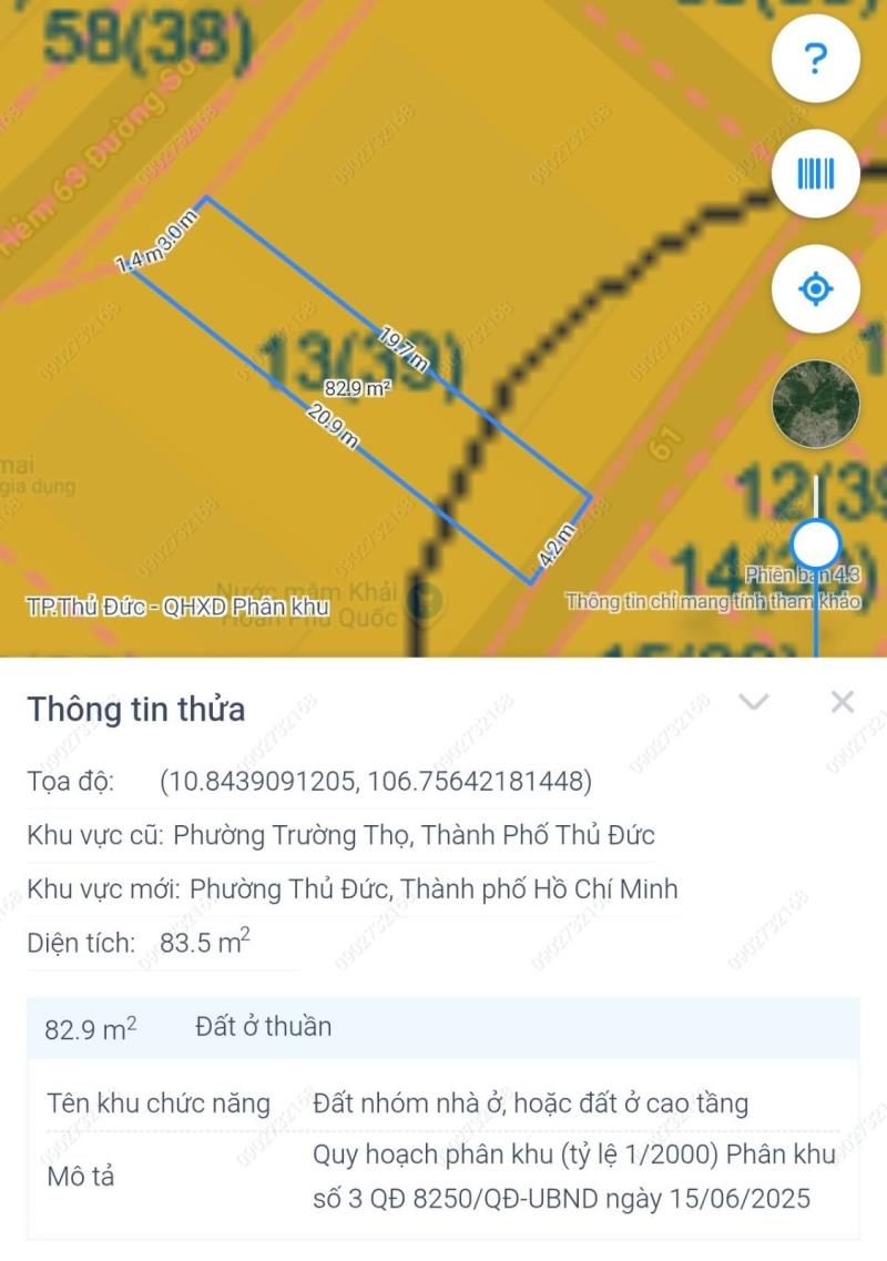 Bán đất 84m2 2 mặt tiền trước sau đường số 8 trường thọ gần đặng văn bi chợ thủ đức - Ảnh 4