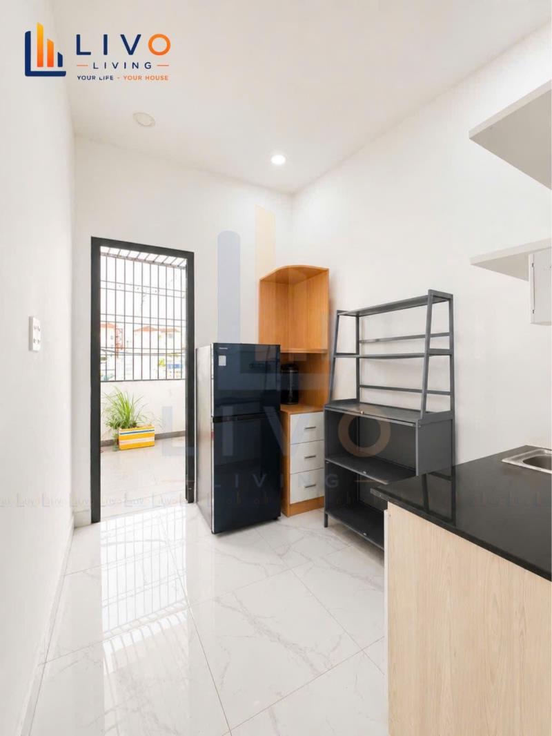 Cho thuê căn hộ ban công siêu to, tách bếp riêng đường nơ trang long, bình thạnh gần chợ bà chiểu, tiện đi q1 - Ảnh 4