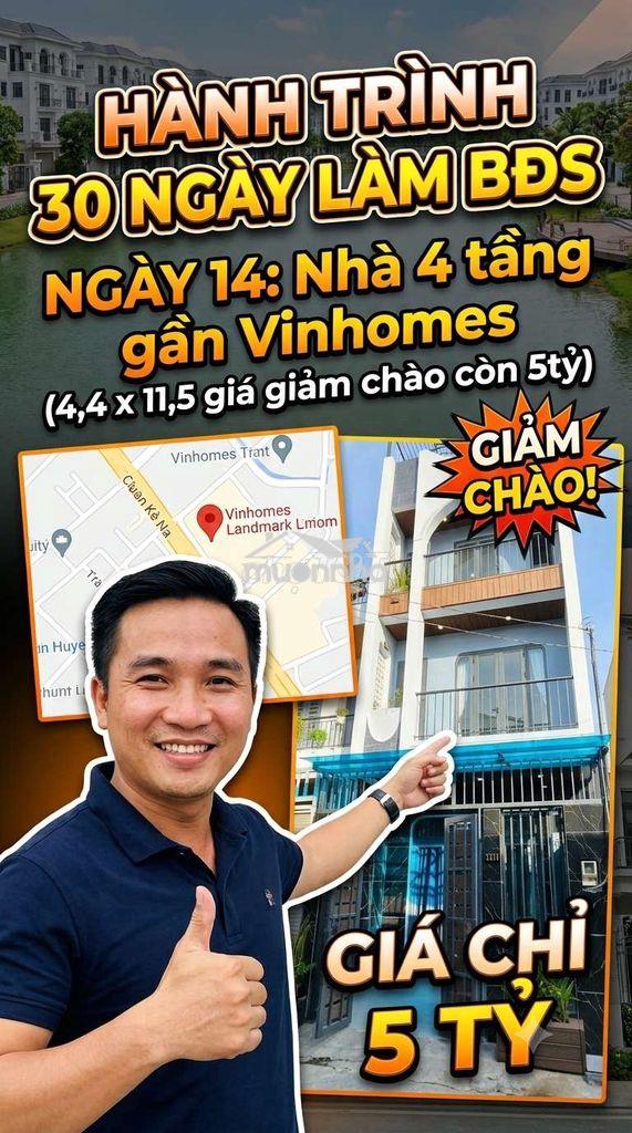 Nhà 3 tầng 3pn + 4 wc - 4.4 x 12- gần vành đai 3, chơ long trường