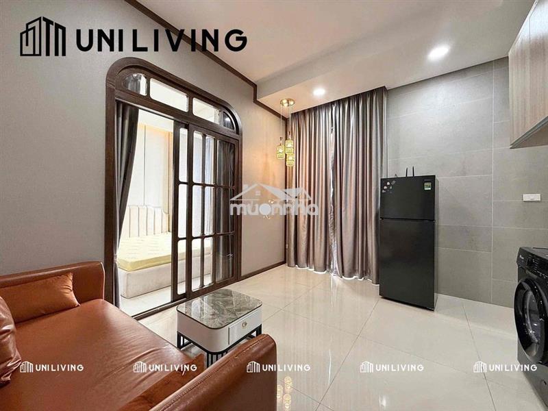 Căn hộ 1 phòng ngủ -  bancol cửa sổ thoáng mát - thang máy - hầm xe