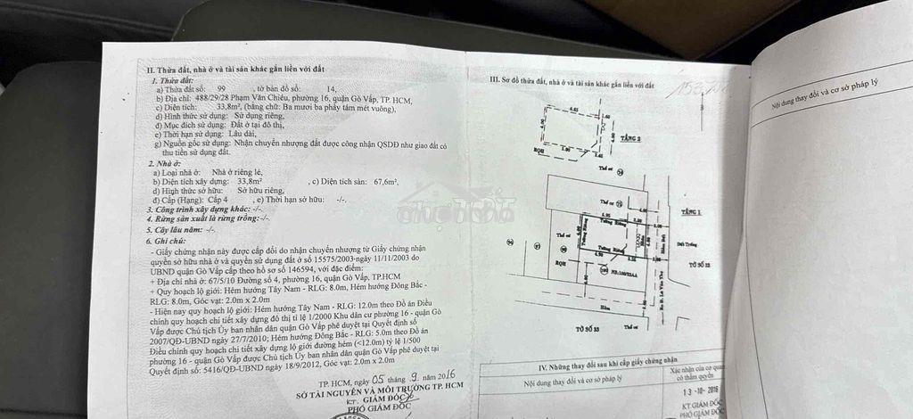 Cần bàn căn nhà gò vấp - Ảnh 2