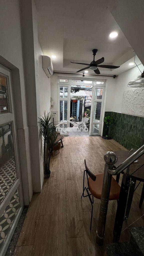 Nhà 1 trệt 2 lầu 4x13m 3 phòng 3 wc hẻm 25 mai hắc đế
