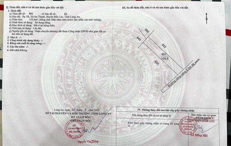 Bán đất an thạnh giá rẽ