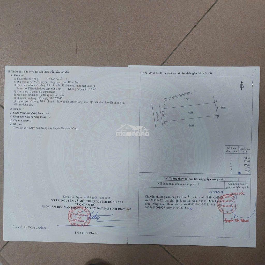 Bán đất an viễn (trảng bom) gần khu công nghiệp, nhà thờ - 2