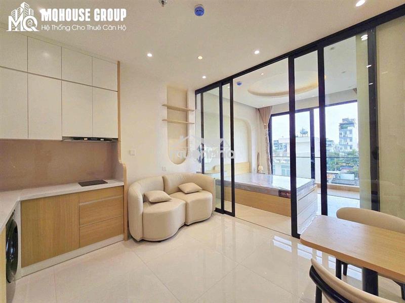 Cho thuê căn hộ 1pn balcony giá rẽ - cầu thị nghè - thảo cầm viên