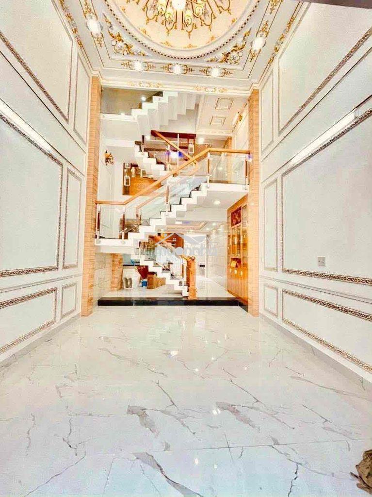 Cho thuê nhà mới xây 100% dt 250m2 1trệt 1lửng 3lầu 4pn 5wc khu đẹp - Ảnh 3