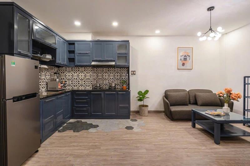 Cho thuê căn hộ 1 phòng ngủ phòng khách rộng nguyễn văn thủ quận 1 gần thảo cầm viên, dinh độc lập - Ảnh 2