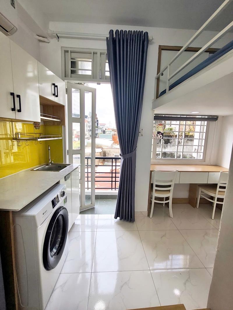 Căn hộ có gác – ban công – 35m2  –  nguyễn thị huỳnh, phú nhuận  – gần sân bay tân sơn nhất