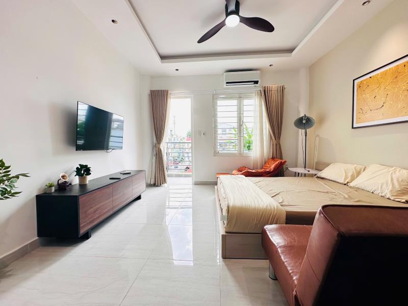 Phòng 50m2 tách bếp ban công siêu thoáng ngay hàng xanh- xô viết nghệ tĩnh, bình thạnh