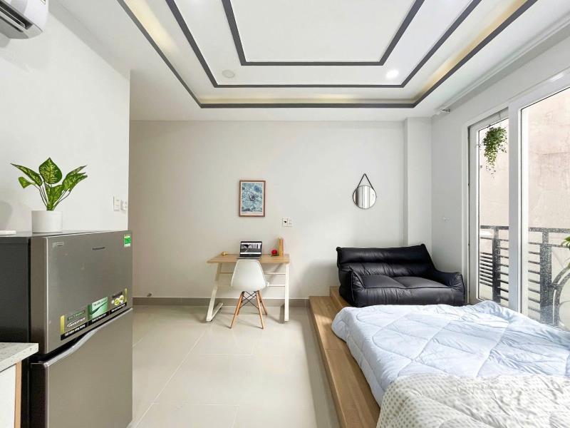 Cho thuê studio ban công full nội thất tại phan đăng lưu phú nhuận - Ảnh 4