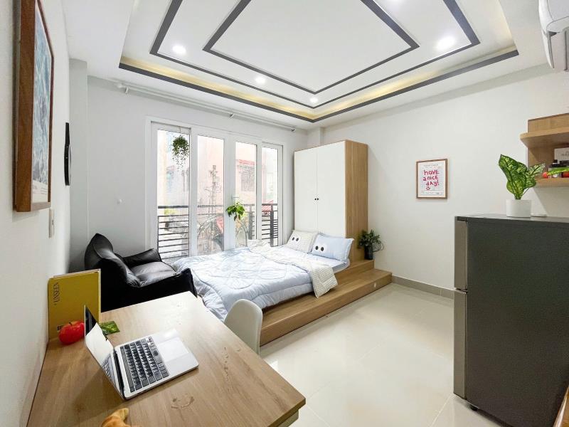 Cho thuê phòng rộng rãi, thoáng, ban công, full nội thất – phan đăng lưu, phú nhuận | giáp quận 1 & quận 3, gần phan xích long