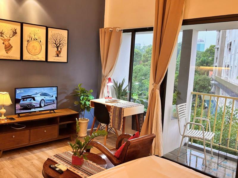 Cho thuê căn hộ 1pn ban công, decor đẹp ngay cầu thị nghè bình thạnh giáp q1
