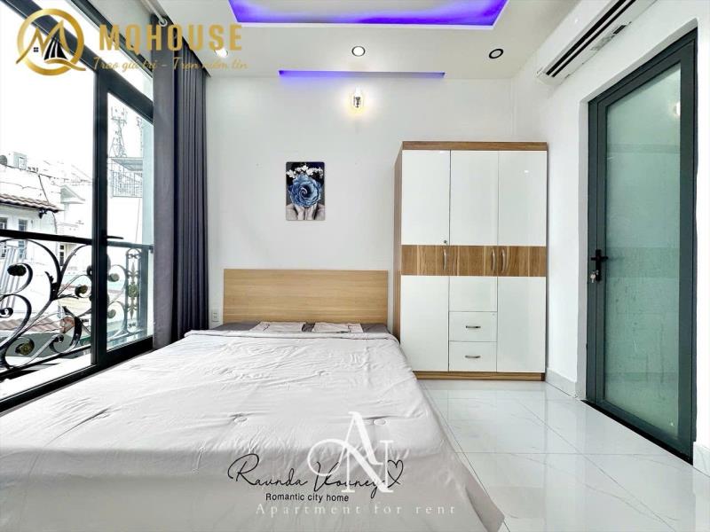 Cho thuê căn hộ ban công full nội thất ngay ngã tư phú nhuận tại thích quảng đức - Ảnh 2