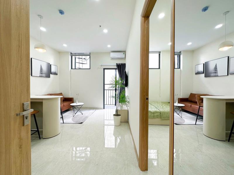 Cho thuê căn hộ 1pn khu ga t1, gần sân bay, cv gia định, full nội thất bancol - Ảnh 3
