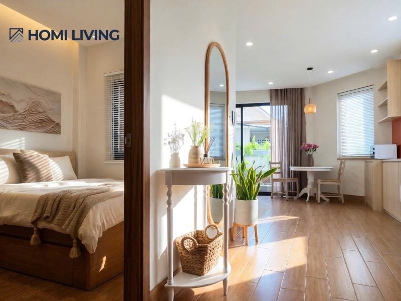 Căn hộ 1pn full nội thất cao cấp, ban công lớn hồ hảo hớn quận 1 gần bùi viện, chợ bến thành