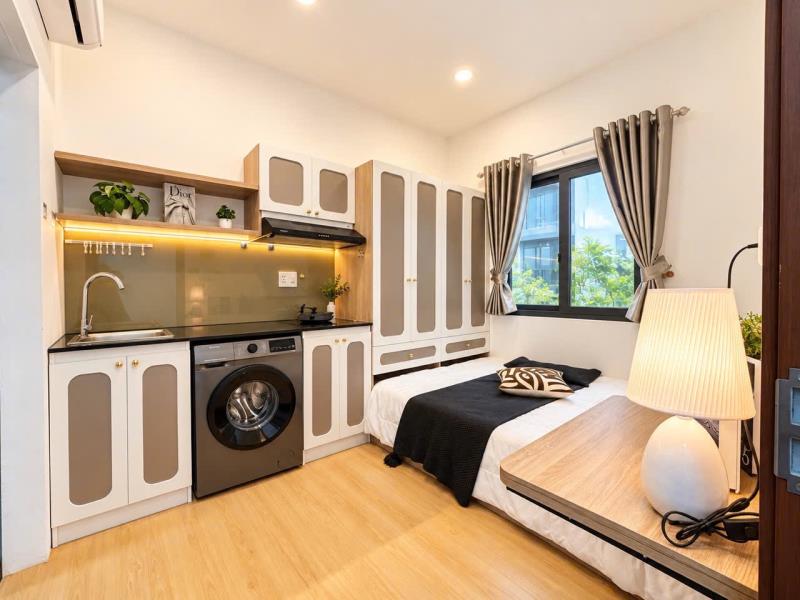 Cho thuê căn hộ full nội thất – máy giặt riêng – cửa sổ thoáng – gần ngã tư hàng xanh | nguyễn xí, bình thạnh