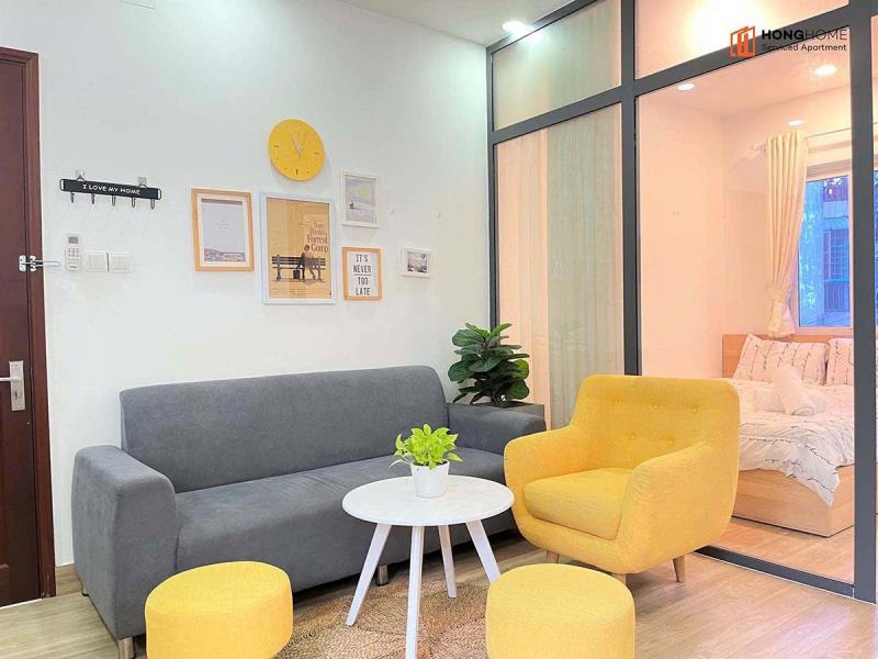 Cho thuê căn hộ 1 phòng ngủ bình thạnh, full nội thất, ban công, cửa sổ lớn, rộng rãi, thoáng mát, gần điện biên phủ, quận 1, quận 3 - Ảnh 4