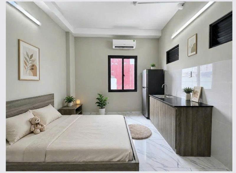 💥💥 Siêu phẩm căn hộ studio - hầm xe- thang máy - máy giặt riêng ngay ung văn khiêm - Ảnh 4