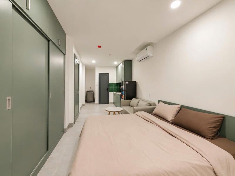 Cho thuê căn hộ bình thạnh full nội thất, cửa sổ lớn, máy giặt riêng, rộng rãi, thoáng mát, gần phan đăng lưu, phú nhuận, quận 1  - Ảnh 4