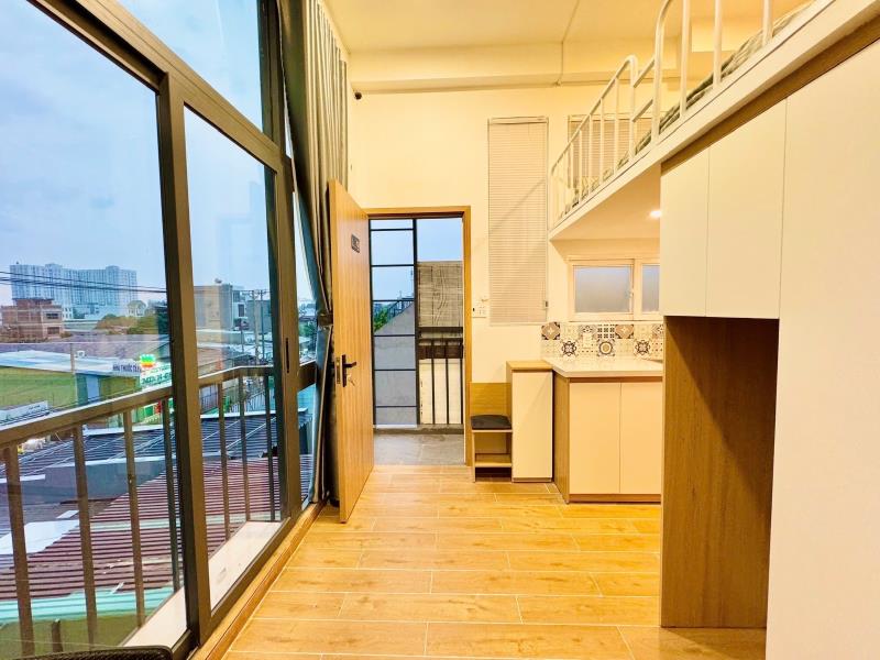 Phòng gác bancol full nội thất , máy giặt riêng, cho nuôi pet, nhận khách nước ngoài - Ảnh 2