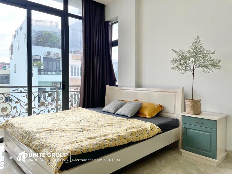 Căn hộ ban công phú nhuận, full nội thất, rộng 40m2, có tivi, wc vách ngăn  - Ảnh 3
