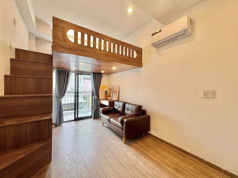 Duplex ban công full nội thất - thang máy hầm xe - gần đh văn hiến - giá 5tr