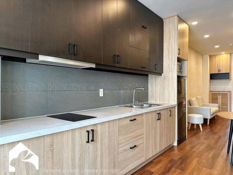 Căn hộ 1 phòng ngủ ban công full nội thất gỗ đường kỳ đồng quận 3 gần chùa pháp hoa - Ảnh 4